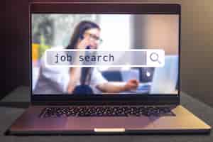 Foto grátis conceito de busca de emprego encontrar o seu site de carreira online