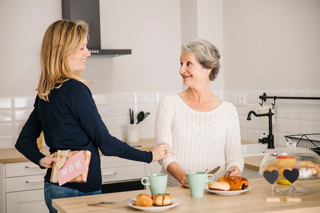 Conceito de dia das mães com café da manhã