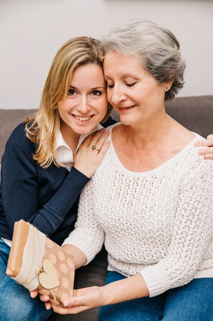 Conceito de dia das mães na sala de estar