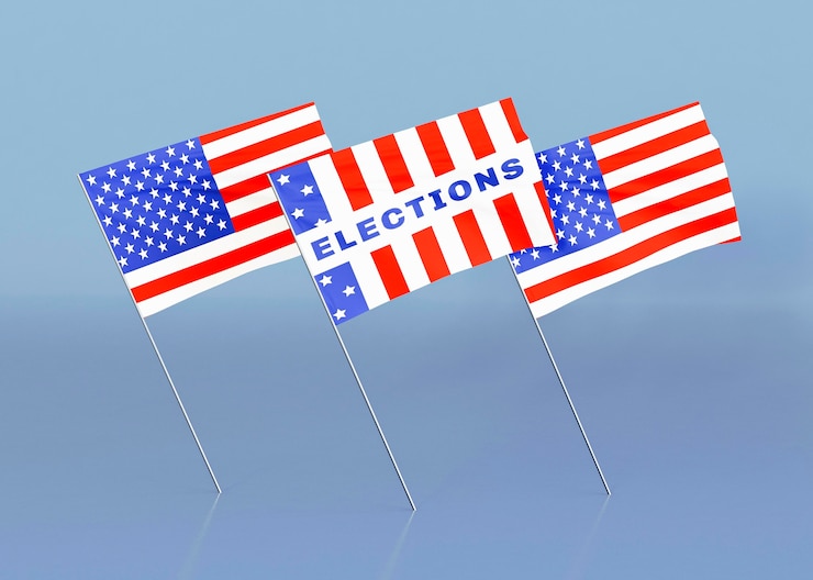 Foto grátis conceito de eleições americanas com espaço de cópia