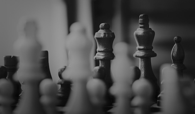 Foto grátis conceito de estratégia de negócio de jogo de xadrez