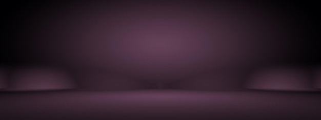 Conceito de fundo de estúdio abstrato fundo de sala de estúdio roxo gradiente de luz vazio para produto