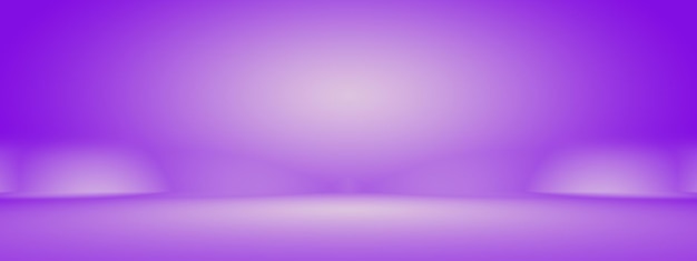 Conceito de fundo de estúdio abstrato fundo de sala de estúdio roxo gradiente de luz vazio para produto