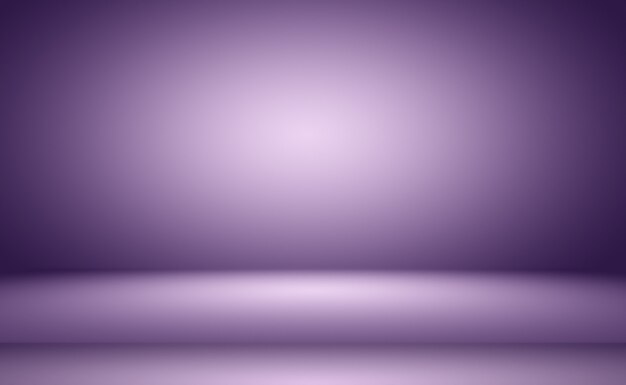 Conceito de fundo de estúdio abstrato vazio luz gradiente roxo estúdio quarto fundo para o produto p ...