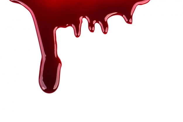 Conceito de Halloween: o gotejamento do sangue