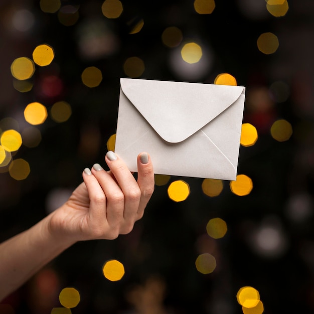 Conceito de lindo natal em casa com espaço de cópia