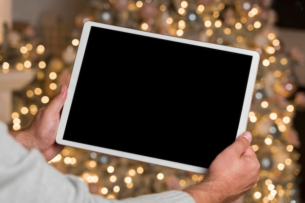 Foto grátis conceito de natal com espaço de cópia