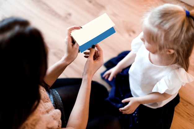 Foto grátis conceito de natal com o envelope da mãe