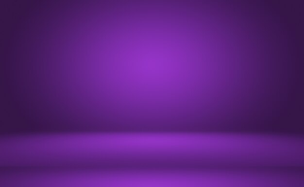 Conceito de plano de fundo do estúdio - abstrato vazio luz gradiente roxo estúdio quarto fundo para o produto. Plano de fundo liso do estúdio.