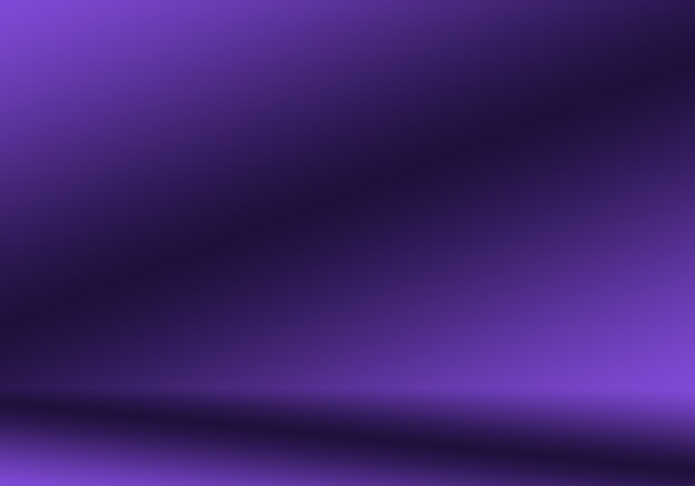 Conceito de plano de fundo do estúdio - abstrato vazio luz gradiente roxo estúdio quarto fundo para o produto.