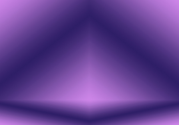 Conceito de plano de fundo do estúdio - abstrato vazio luz gradiente roxo estúdio quarto fundo para o produto.