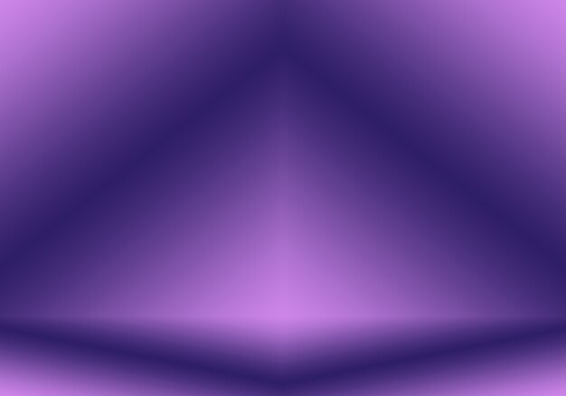 Conceito de plano de fundo do estúdio - abstrato vazio luz gradiente roxo estúdio quarto fundo para o produto.