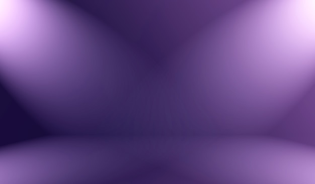 Conceito de plano de fundo do estúdio - abstrato vazio luz gradiente roxo estúdio quarto fundo para o produto.