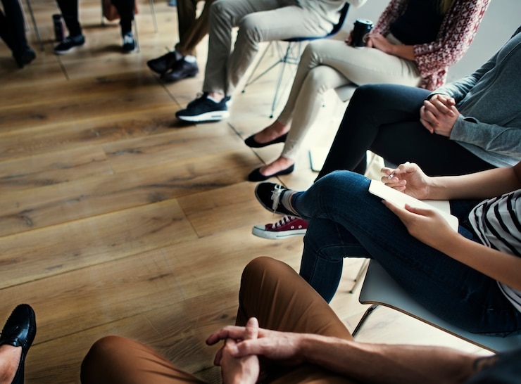Foto grátis conceito de seminário de reunião de pessoas