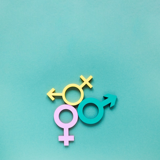 Foto grátis conceito de símbolo colorido de direitos iguais