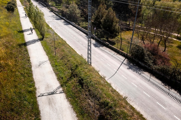 Conceito de transporte com bicicletas