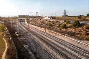 Foto grátis conceito de transporte com ferrovias