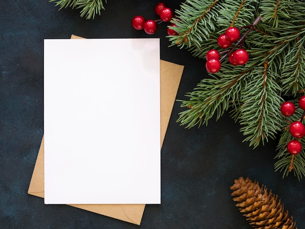 Foto grátis conceito de véspera de natal com espaço de cópia