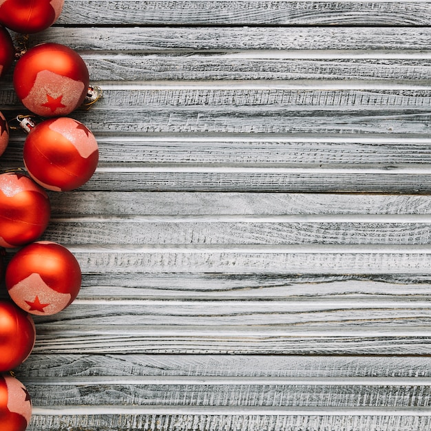 Foto grátis conceito decorativo de natal com bolas