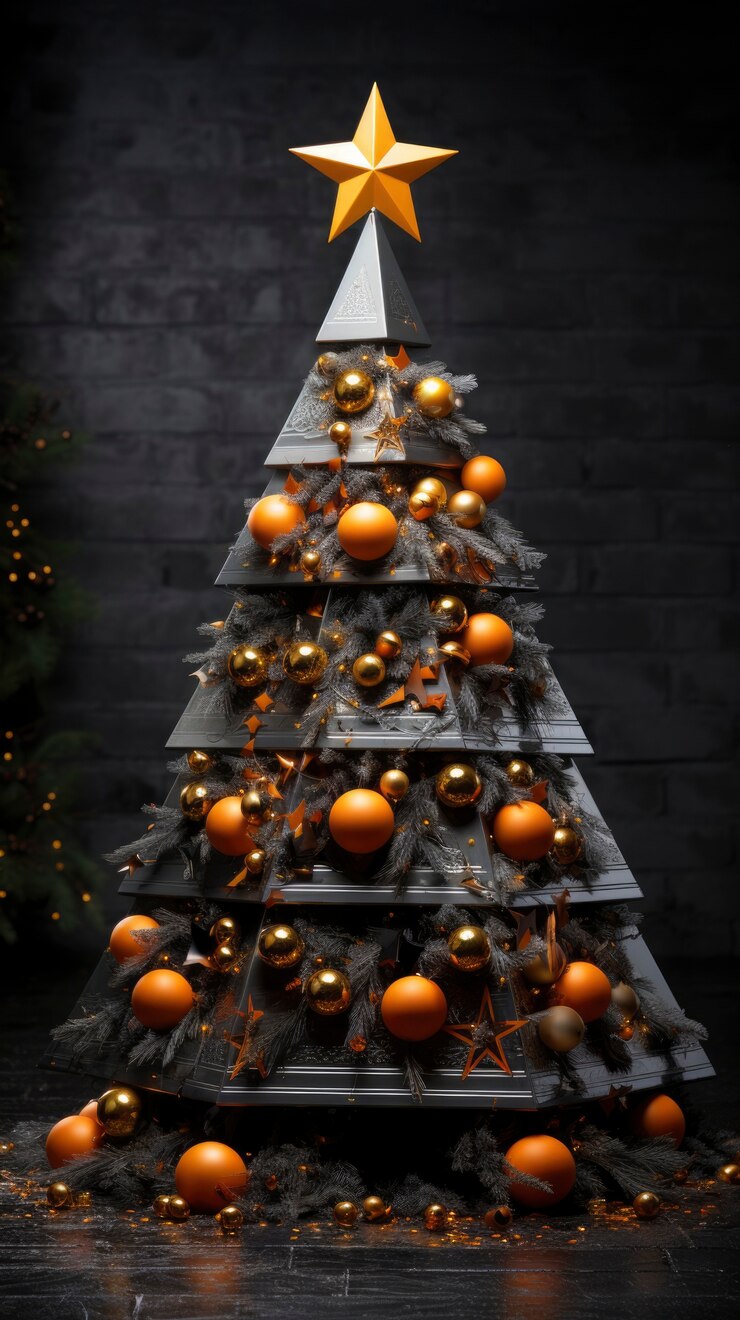Foto grátis conceito futurista de celebração de natal