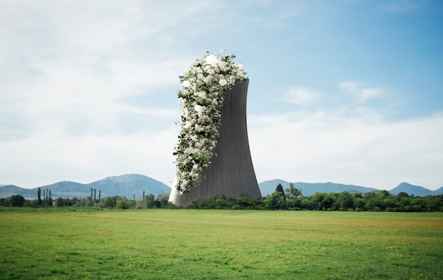 Foto grátis conceito inútil com buquê florescendo