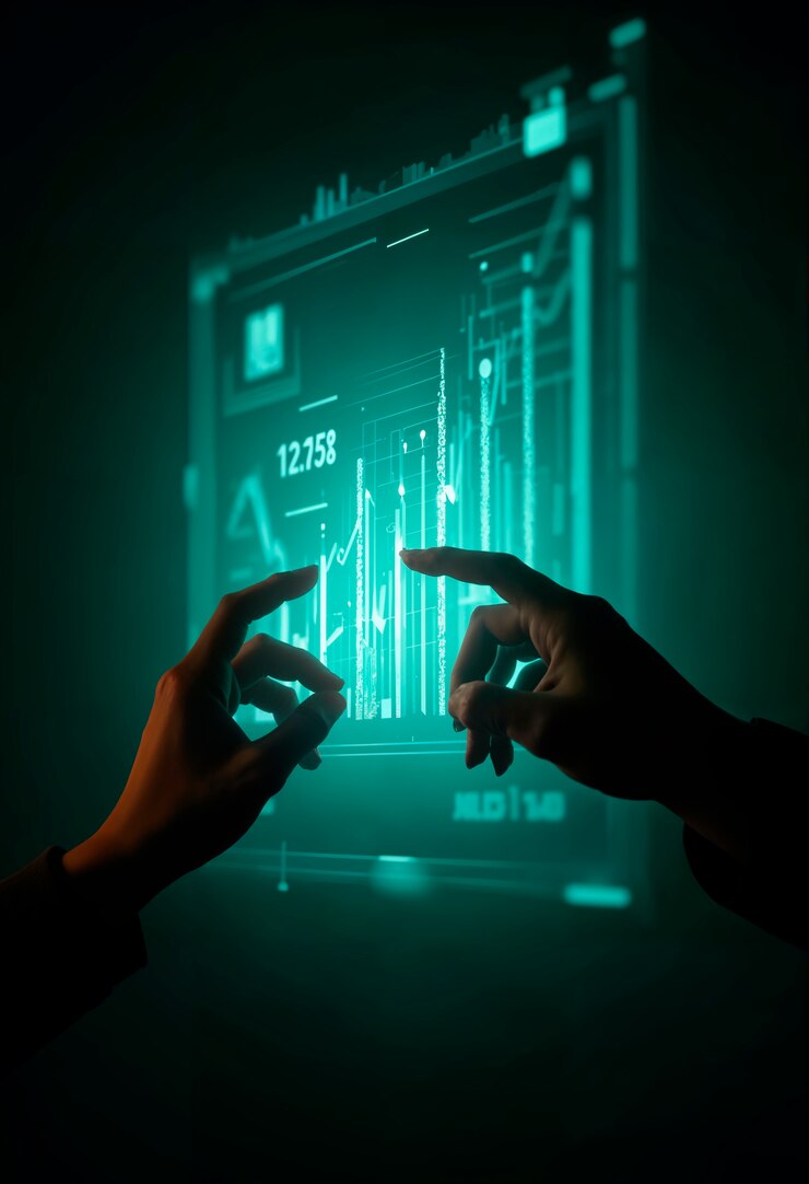 Foto grátis conceito tecnológico com elemento futurista