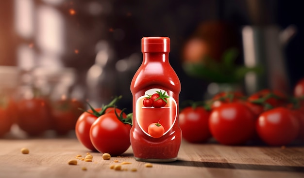 Foto grátis condimento aromatizante à base de tomates