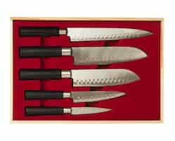 Foto grátis conjunto de facas de cozinha