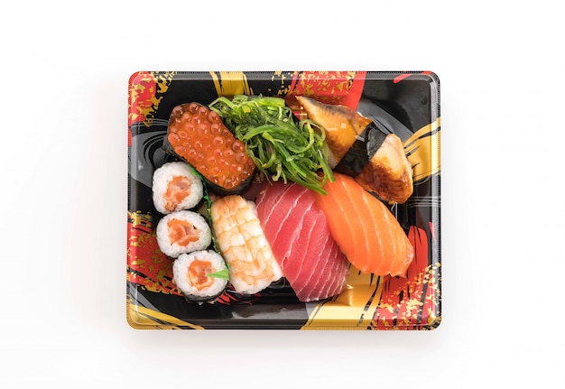 Conjunto de sushi misto - comida japonesa