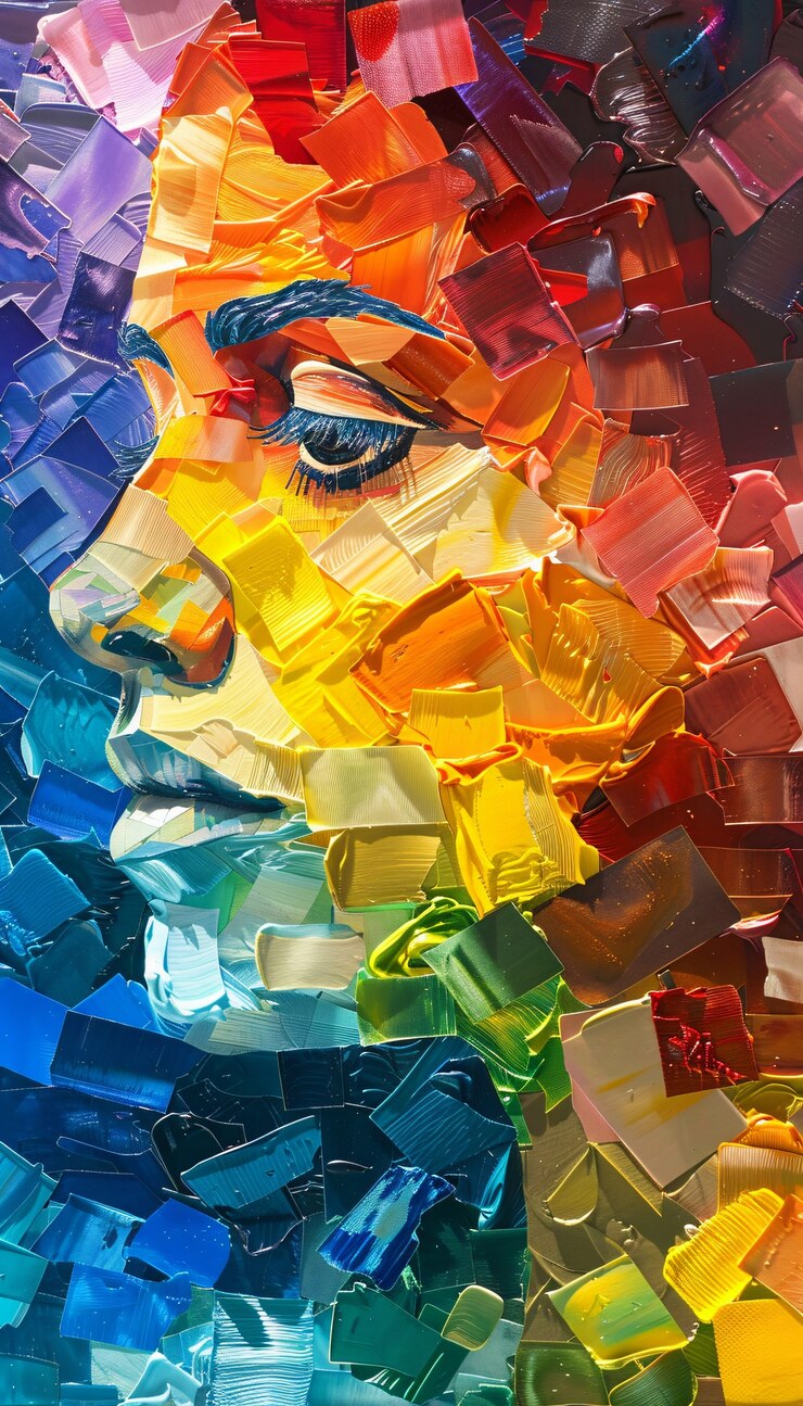Foto grátis conscientização sobre o dia do autismo com um retrato colorido