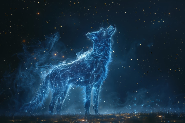 Foto grátis constelação de animais fantásticos