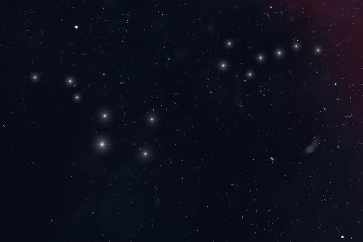 Foto grátis constelações da ursa maior e da ursa menor