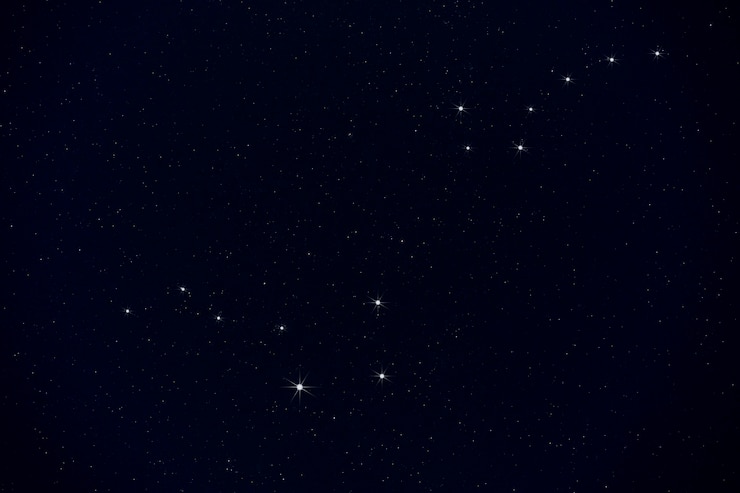 Foto grátis constelações da ursa maior e da ursa menor
