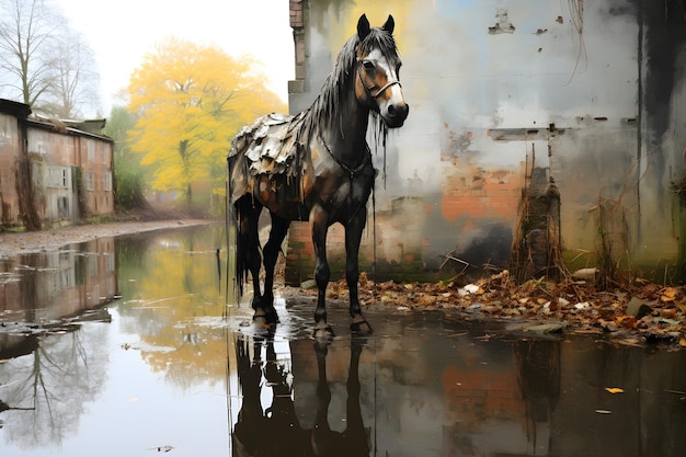 Contos de grimm pintura de cavalos obras de arte