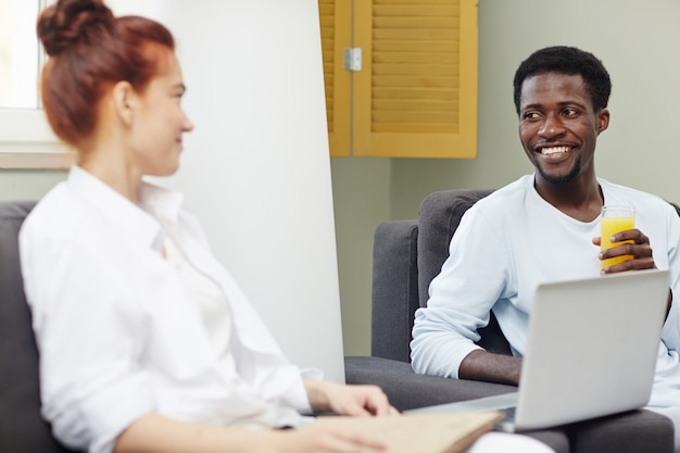 Conversando com a esposa