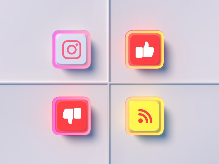 Foto grátis cool diferentes tipos de botões