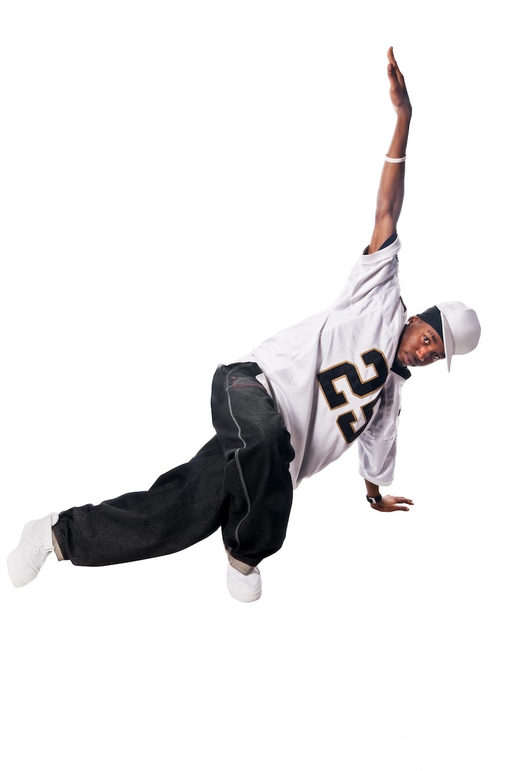 Foto grátis cool jovem hip-hop em branco
