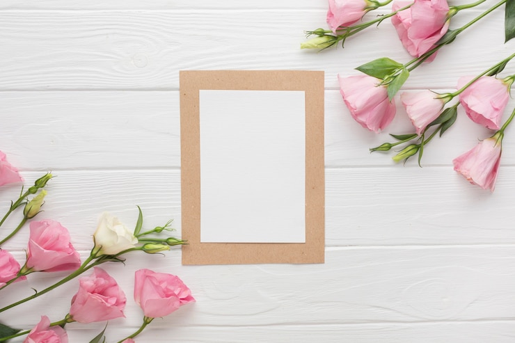 Foto grátis copiar quadro espacial com rosas rosas