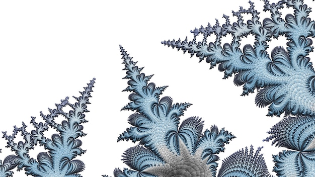 Cor incrível flor padrão de fundo fractal, diferentes formas e cores, elementos gráficos para design e decoração. 3d render