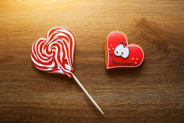Coração candy vignette símbolo alimento