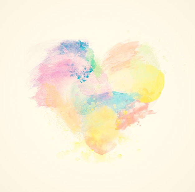 coração colorido