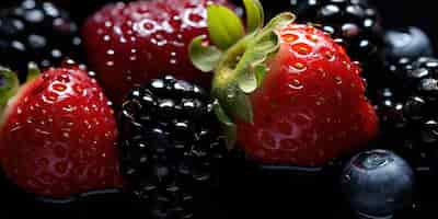 Foto grátis cornucópia vibrante de frutas beijadas e cheias de cores