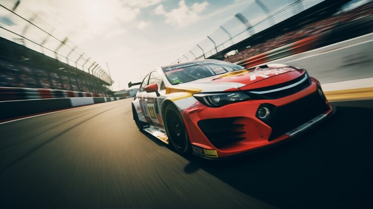 Foto grátis corridas de automóveis em competições desportivas