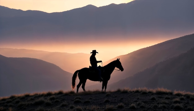 Cowboy em ambiente fotorrealista