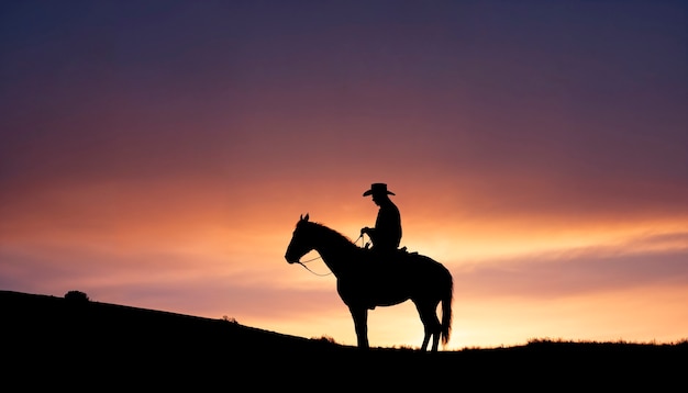 Foto grátis cowboy em ambiente fotorrealista