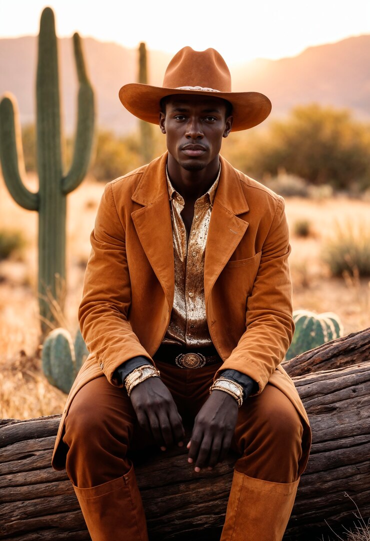 Foto grátis cowboy em ambiente fotorrealista