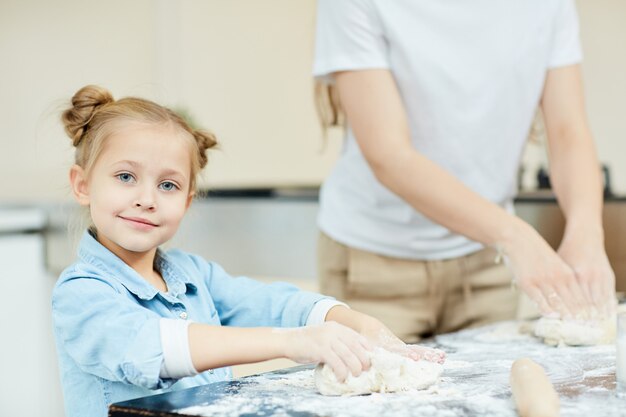 Cozinhando com a mãe