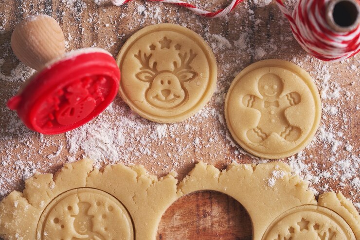 Foto grátis criação de biscoitos para o natal