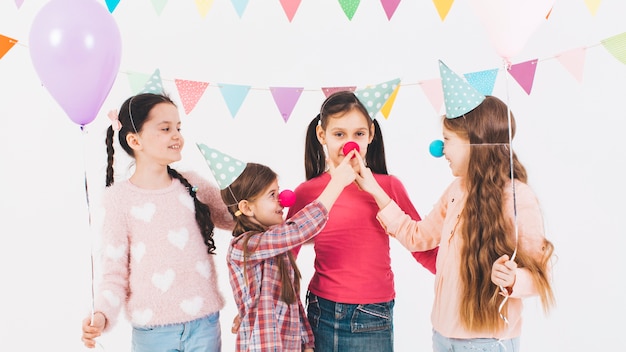 Crianças, celebrando, aniversário