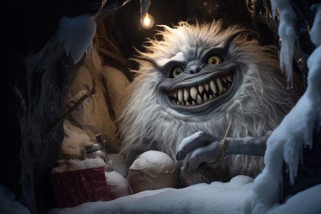 Foto grátis criatura ilustrando o grinch